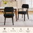 Modern Upholstered Solid Wood Dining Chair With Arms-518783359