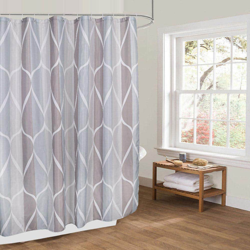 McKaylah Geometric Shower Curtain