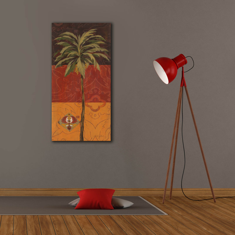  'Patterned Moroccan Palm 1' by Silvia Vassileva Canvas Wall Art, 40" H x 20" W