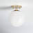 Luna Glass Semi Flush Mount-658249348