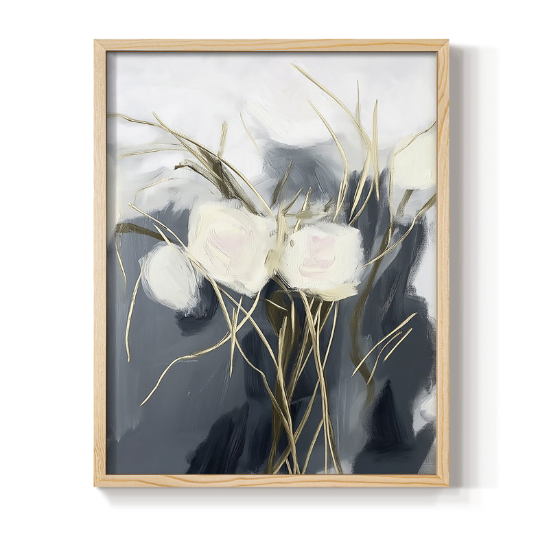 Reproduction encadrée FLORAL Series DCL XXXII - bois massif, H 11 po x l 9 po