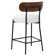 Counter Height Bar Stools, 28'' Bar Stools , Boucle Counter Stools With Back, Boucle Bar Stools For Kitchen Island, Dining Room(Set of 6)