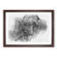 African Elephant in Abstract - Picture Frame Graphic Art Print-55683085-55683084