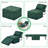 Bocanegra 73'' Length  4-in-1 Multi-function Convertible Folding Sofa Bed Ottoman-1145184033