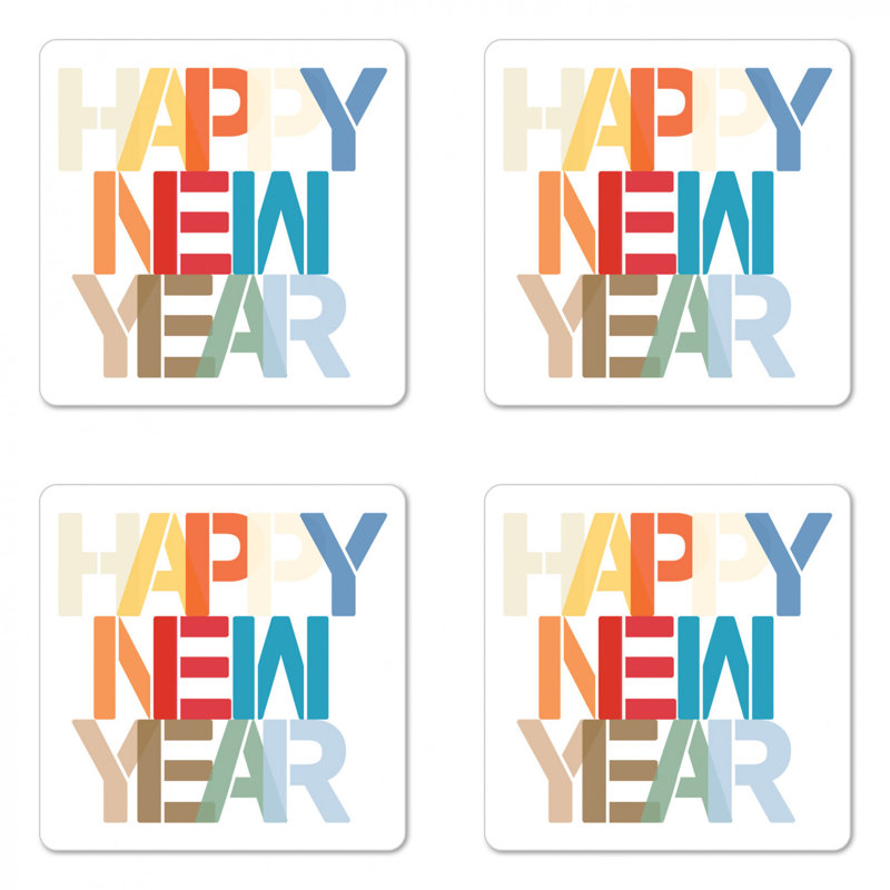 Sous-verre happy new year