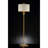 Solid Crystal Orb Gold Column Floor Lamp