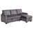 77 Inch Reversible Sectional Storage Sleeper Sofa Bed, L-Shape 2 Seat Sectional Chaise With Storage, Skin-Feeling Velvet Fabric Color For Living Room Furniture-335638087