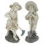 Ensemble de statue 2 jeunes jardiniers