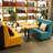 Retro Simple Restaurant Dessert Shop Cafe Benches Faux Leather Upholstered Bench-101089544