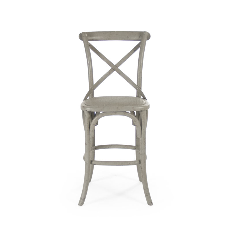 Parisienne Cafe 26" Counter Stool, Green, Counter Stool (26” Seat Height)