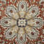Tapis oriental en polypropylène tissé à la main en rouge / beige / gris-1258003612