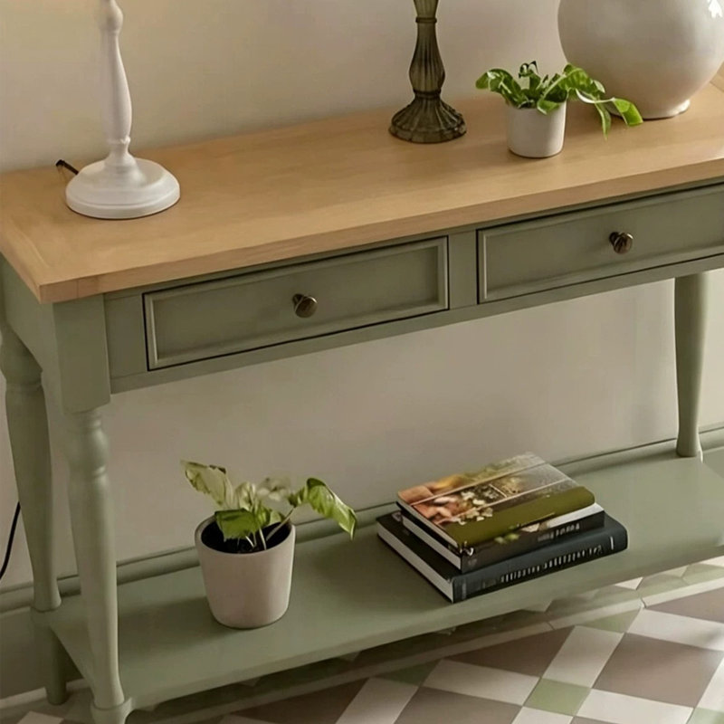 Console américaine à tiroir en bois