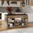 Multi-Functional Extendable Kitchen Island With Storage – Retro Design On Wheels With Built-In Power Outlets, Drawers, And Open Shelves-550658443