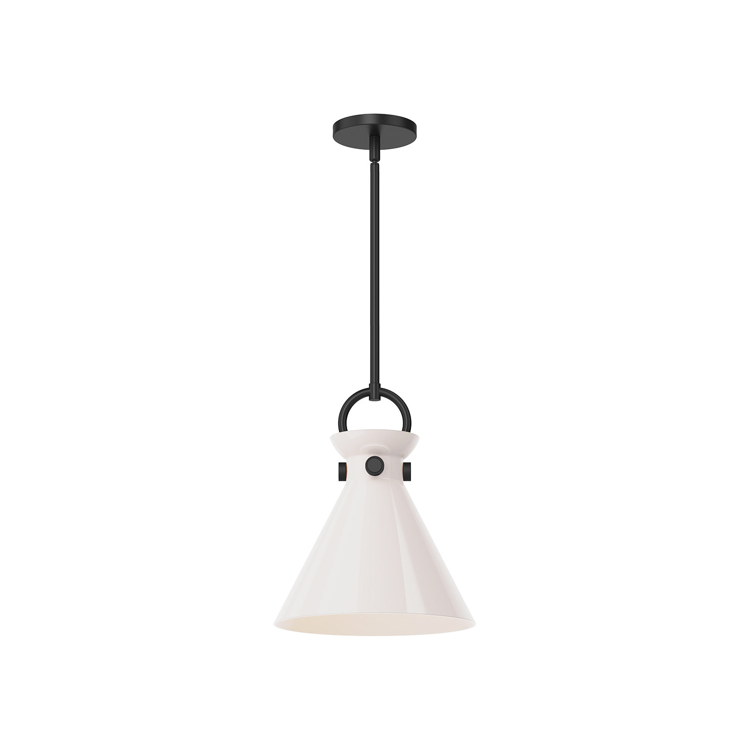 Tiney 1 - Light Pendant, 12.75" H x 10.5" W x 10.5" D, Matte Black