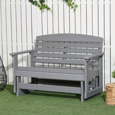 Causeuse de balançoire double pour 2 personnes avec banc oscillant et patio