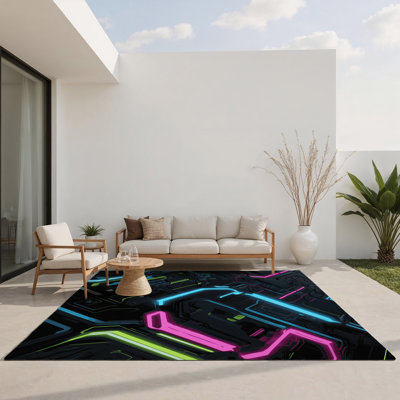 Tapis intérieur et extérieur Warp Cascade