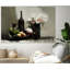 Nature morte avec une bouteille noire sur toile par Treechild-92588434
