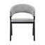 Chaise d'appoint en gris Moberg-712044800