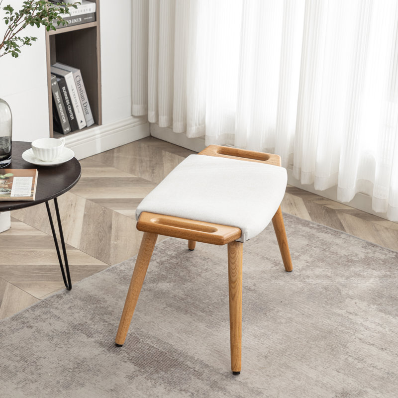 Repose-pieds Kronsberger, Mélange de lin beige