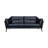 Mcelligott 87.37" Genuine Leather Recessed Arm Sofa-374623501