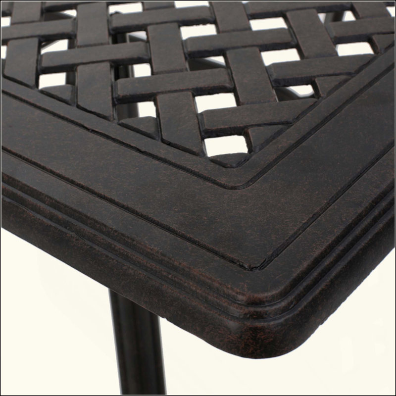 Outdoor Cast Aluminum Rectangular Dining Table
