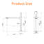 Robinet de salle de bain monocorps et monocommande, robinet haut frais et moderne-115843682