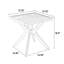 Table en aluminium coulé