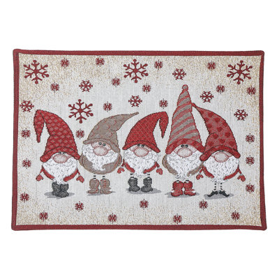 Napperon en coton 18 po Cinq Gnomes