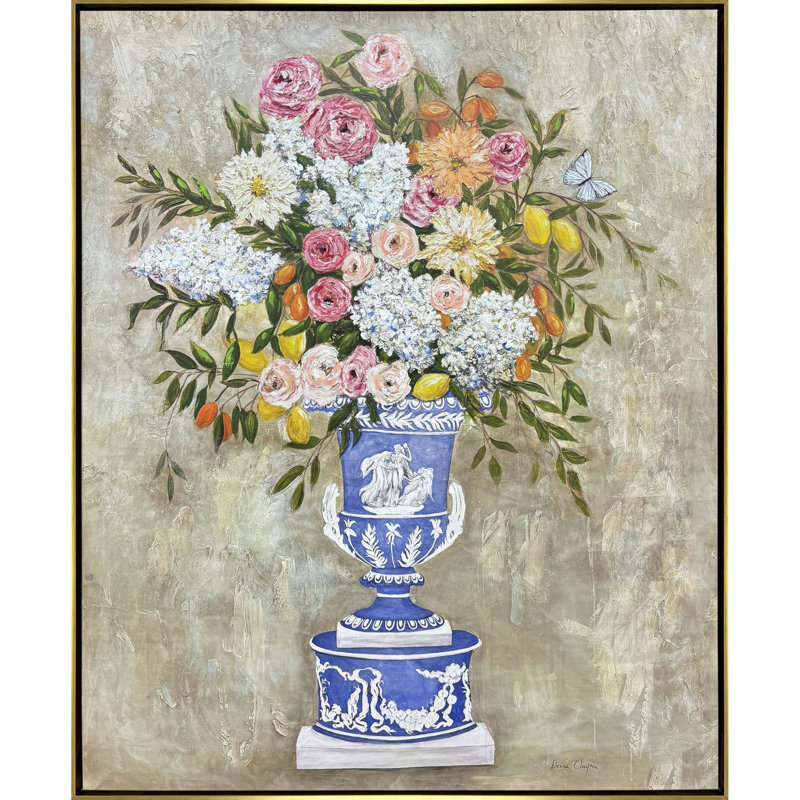 Arrangement en toile bleue