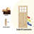 Pine Entry Door Slab With Sound-Reducing Frame – 6-Lite Clear Glass, Solid Wood-122528726-122260350