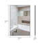 Miroir mural de salle de bain moderne avec cadre en aluminium-1081734790