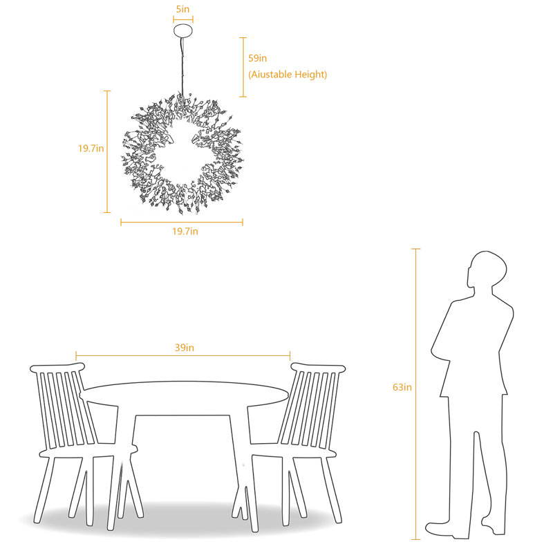 Lakeyah 9 - Light Dimmable Sputnik Sphere Chandelier, Chrome