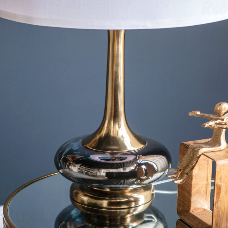 Table Lamp - With Glass Drum Accent Base
