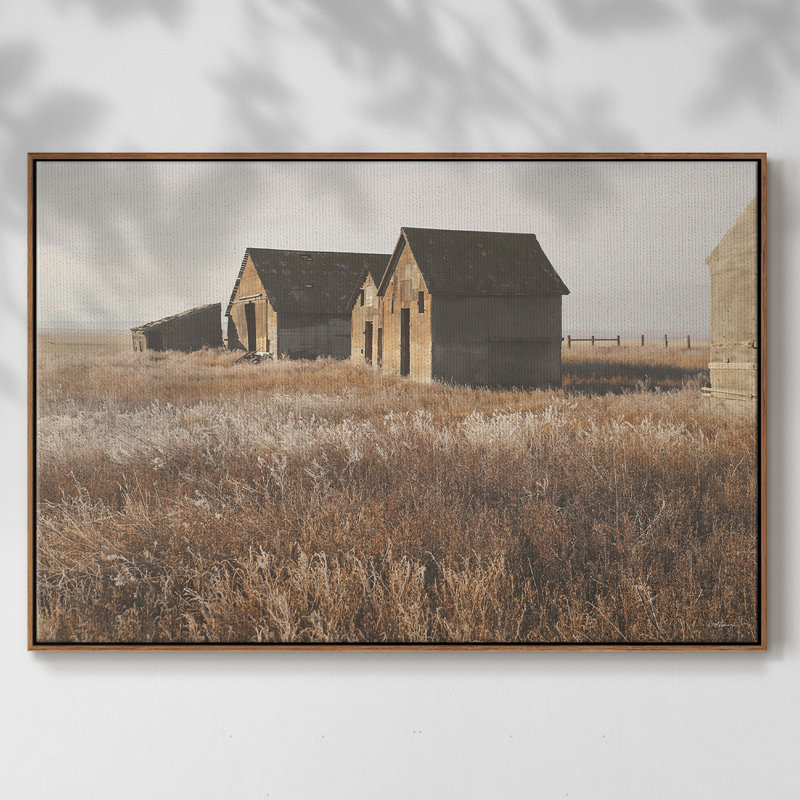 " The Old Farm ", 17" H x 25" W x 2" D, Walnut