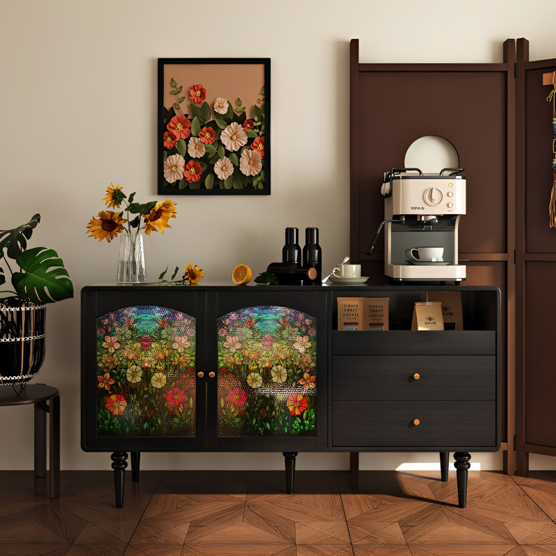 Buffet peint de style chinois, Noir