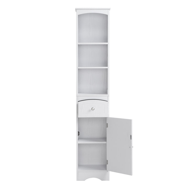 Amante Freestanding Linen Cabinet, White