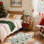 Christmas Festive Faux Wool Area Rug-135241440-135241445