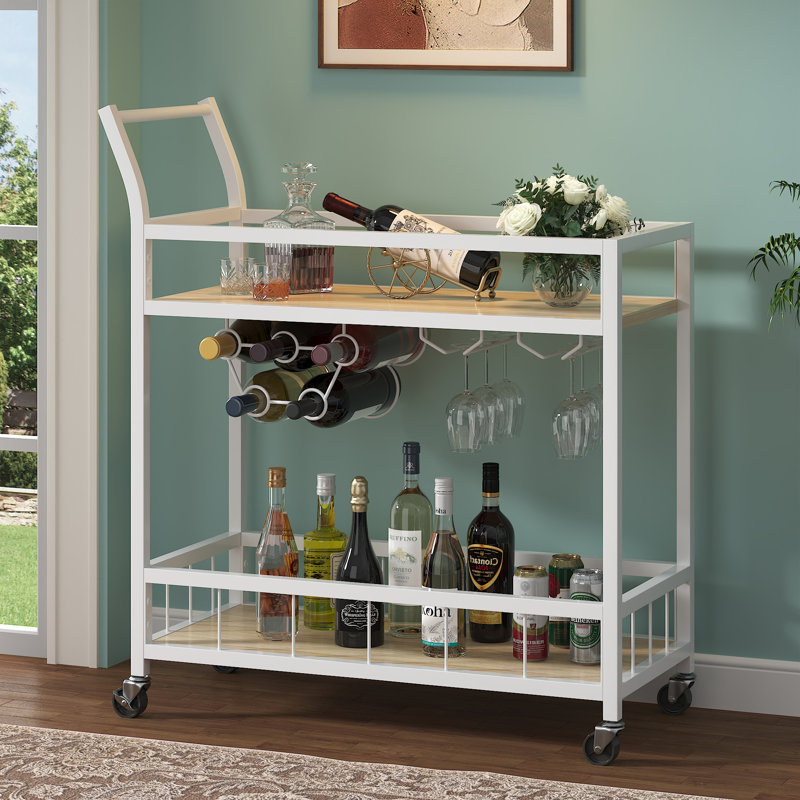 Chariot-bar Brocklehurst, Beige, Blanc