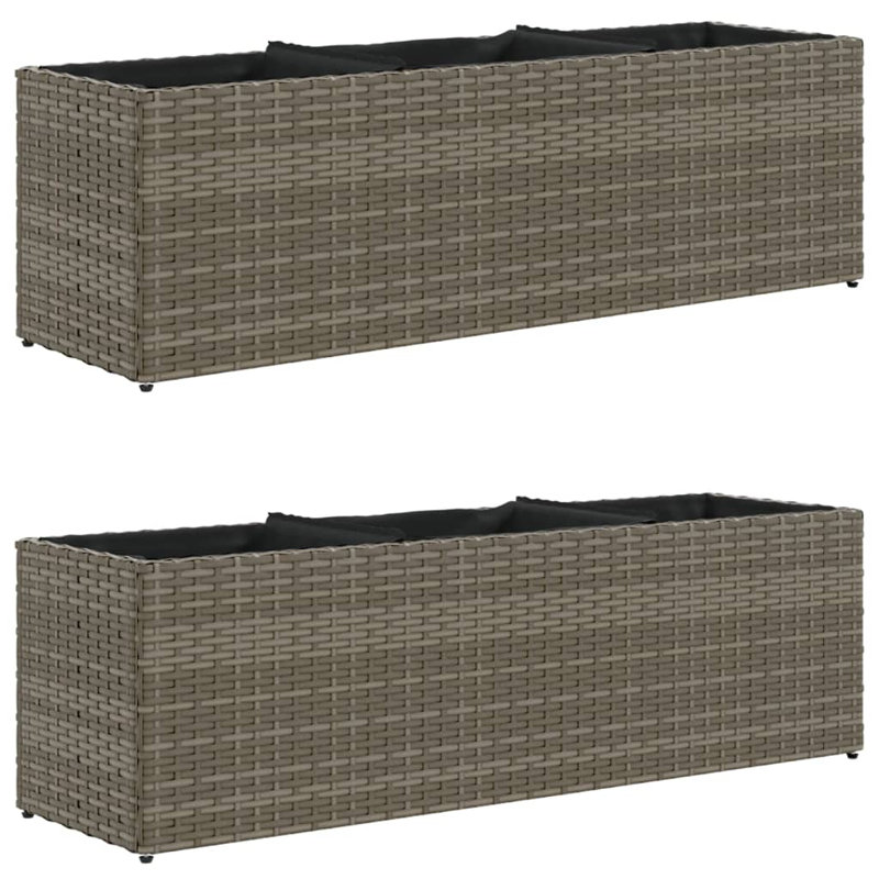 Planter Box, Grey, 32cm H x 105cm W x 30cm D