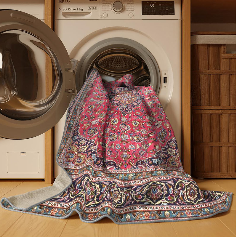 Tapis traditionnel 100% lavable à la machine 4374, Rectangle 2 pi x 4 pi
