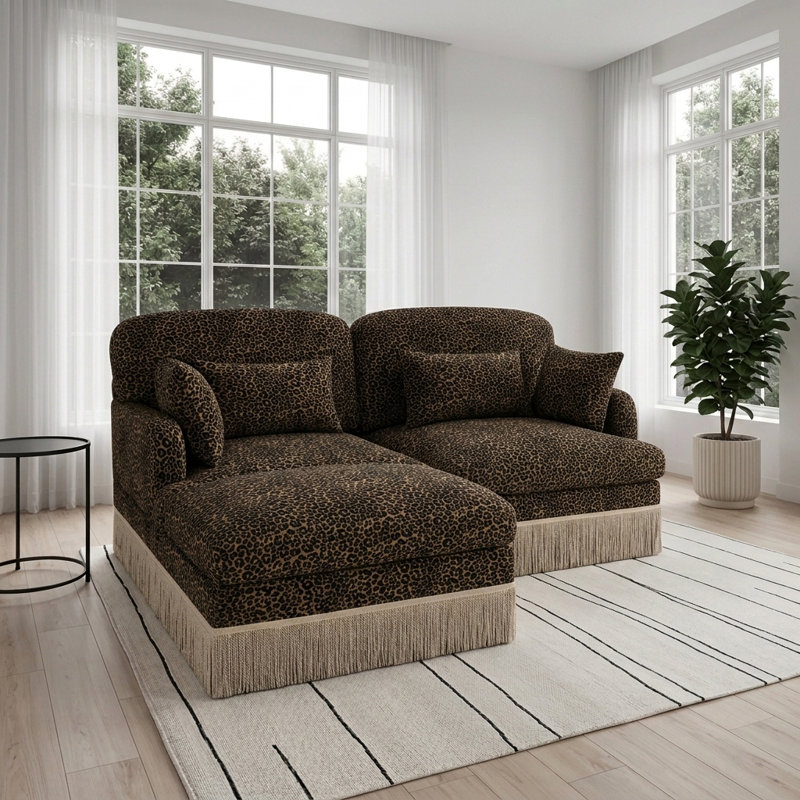 Canapé Leopard, Brown