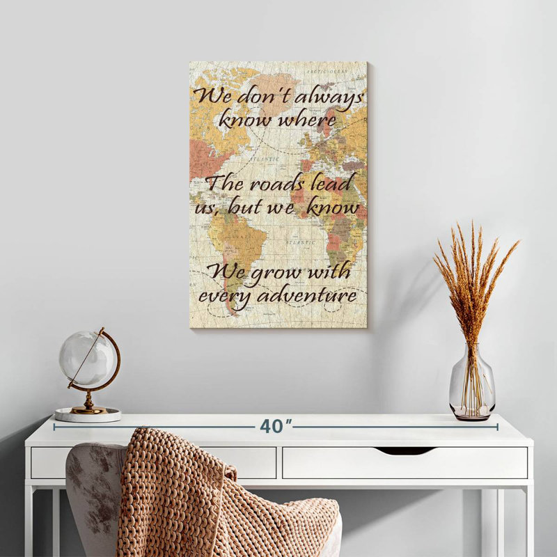 «Tergel Grow With Every Adventure», H 24 po x l 16 po