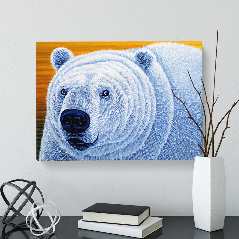 Unique Polar Bear - Wrapped Canvas, 35cm H x 50cm W x 3cm D