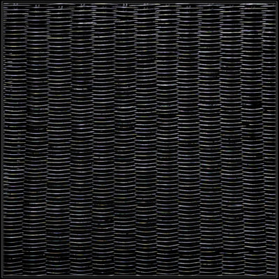 Table basse carrée en rotin noir tissé