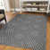 Jianni Contemporary Geometric High-Low Performance Indoor/Outdoor Area Rug
