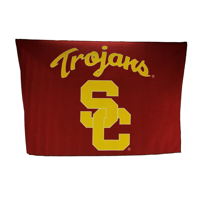 University of Southern California Trojans officially licensed nylon tufted non-skid area rug — 39" x 59", orange