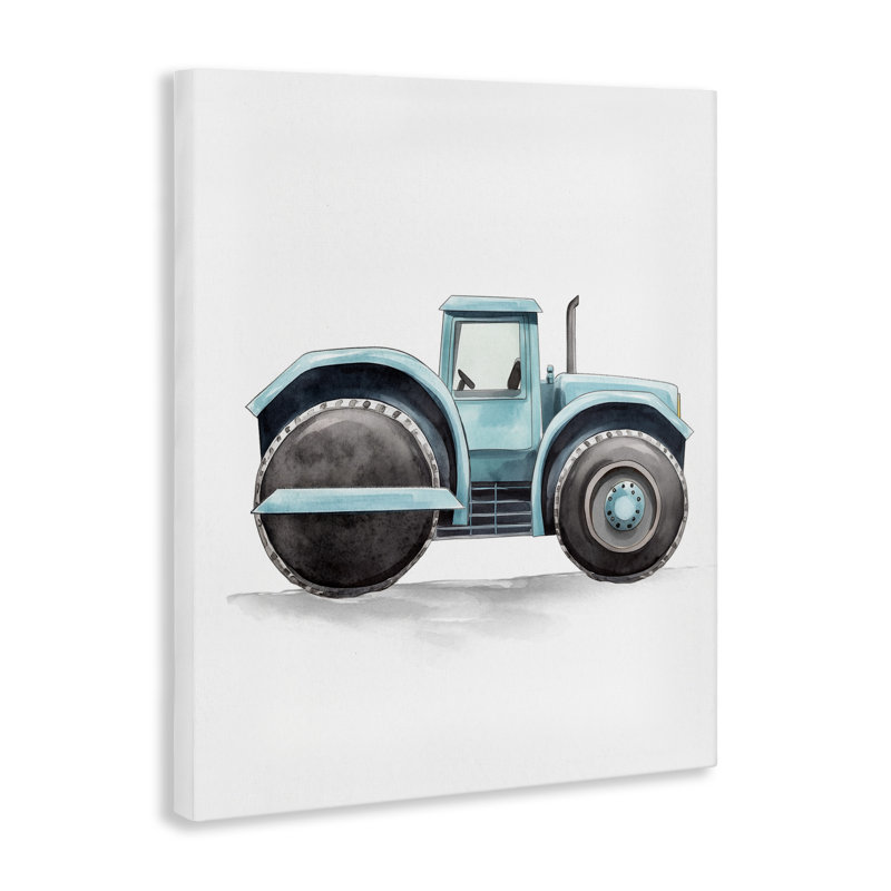 Camion de travail, conception par Christine Simpson, art, H 20 po x l 16 po