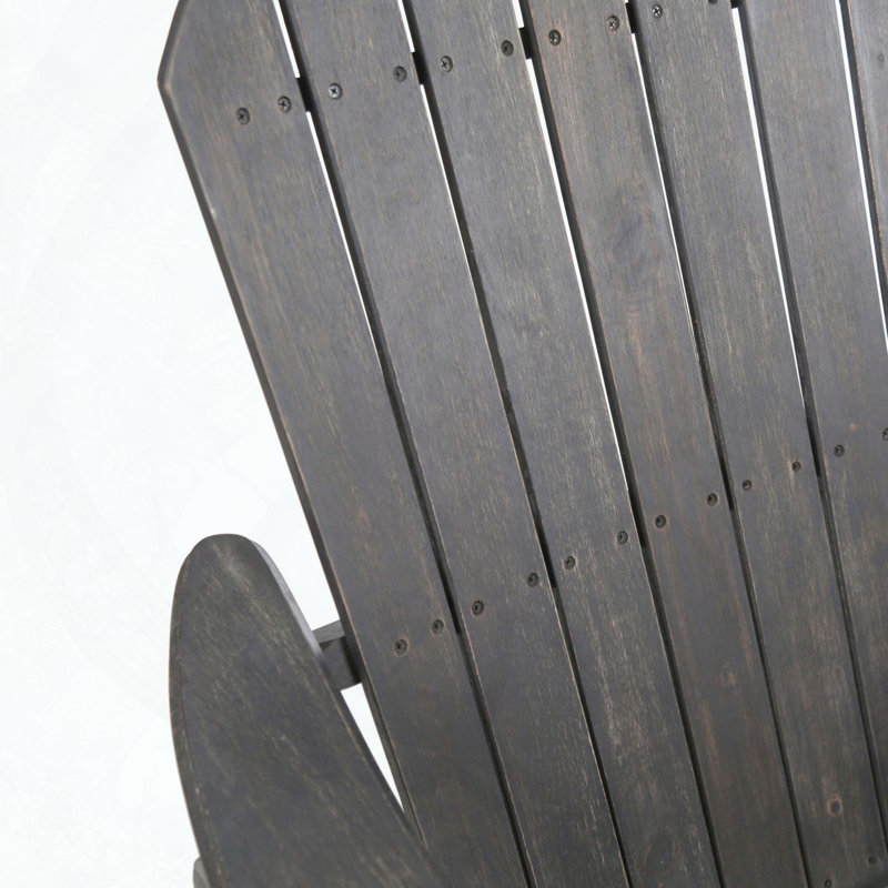 Acacia Wood Adirondack Rocking Chair