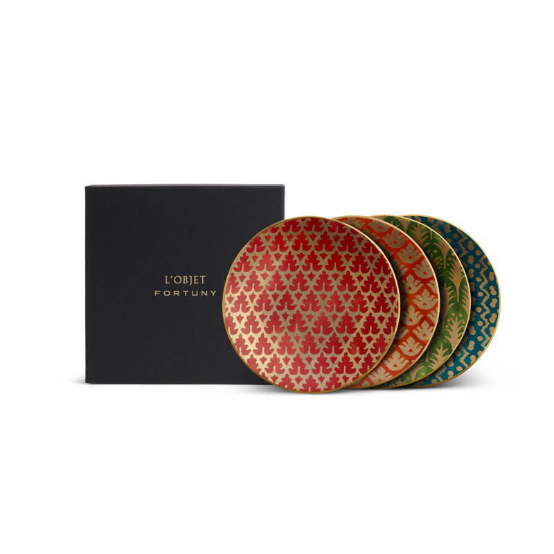 Set of 4 Fortuny Canape Plates