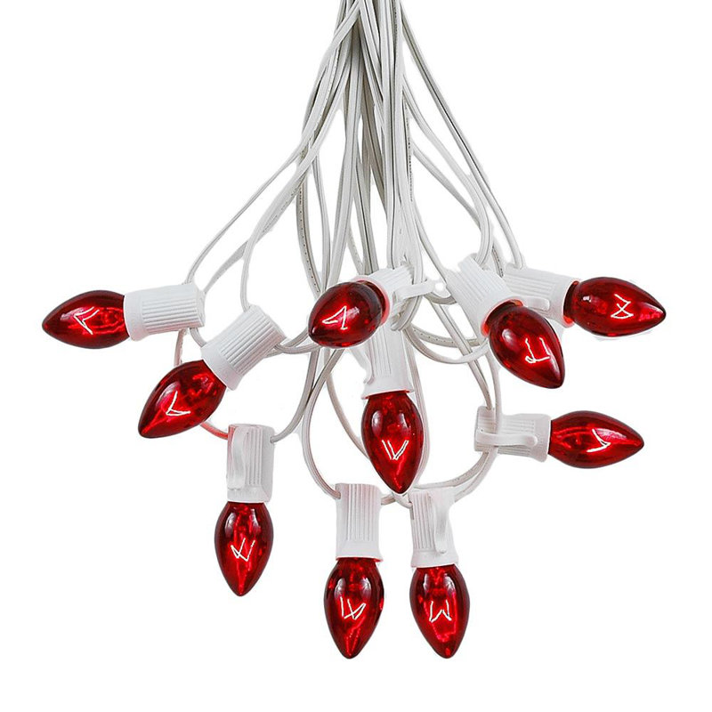 10'' String Lights, Red, 25, 84"